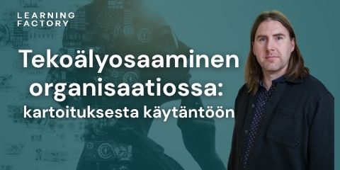 Jukka Lehtoranta kouluttaa aiheesta tekoälyosaaminen organisaatiossa.