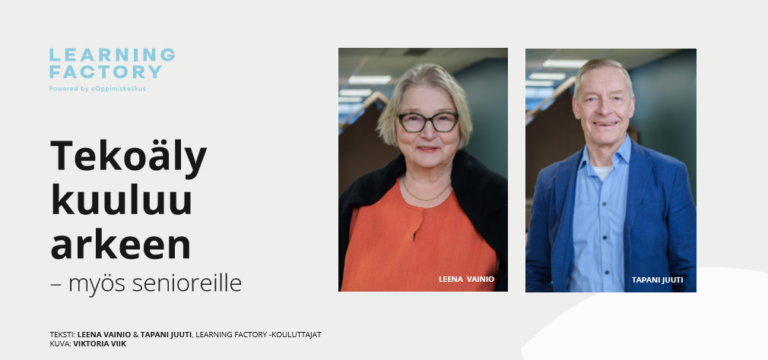 Tekoäly kuuluu arkeen – myös senioreille